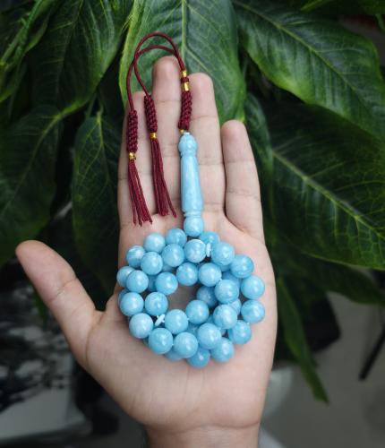 سبحة بكلايت سماوي مموج ملكي كركوشة