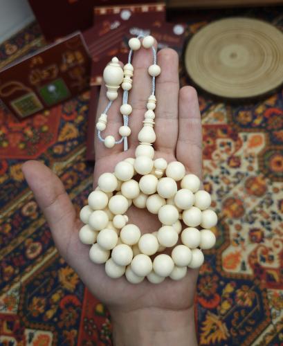سبحة دومنة ابيض ملكي تمليكة