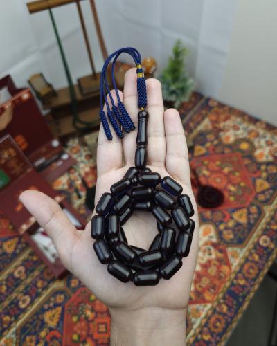 سبحة زعفران اسود كحلي حرباء كركوشة