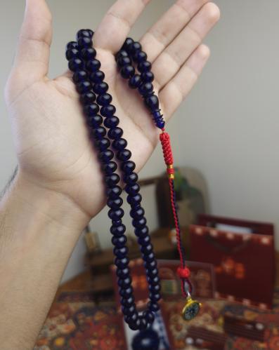سبحة فاتوران كحلي حرباء كركوشة الساعة