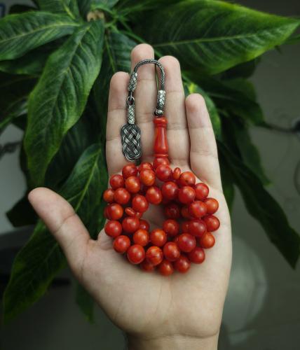 سبحة فاتوران طربزونة فضة