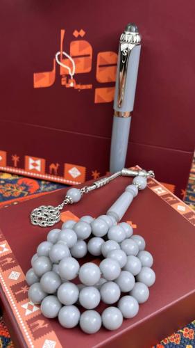 طقم قلم + سبحة بكلايت مجانا