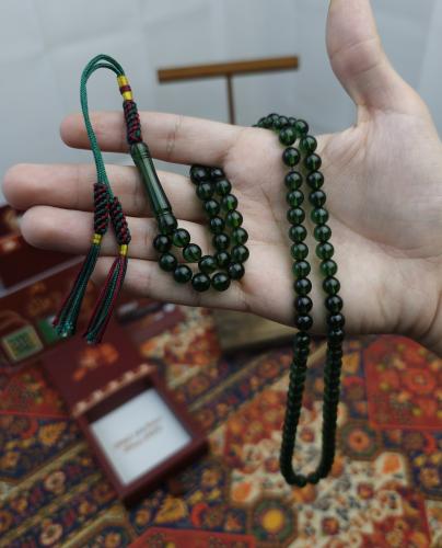 سبحة زعفران ملكي 99 خرزة كركوشة