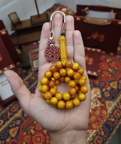 سبحة فاتوران ليموني معرق طربزونة نحاس