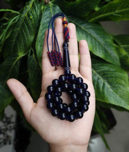 سبحة بكلايت حرباء كحلي اسود كركوشة