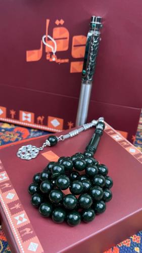 طقم قلم + سبحة بكلايت مجانا