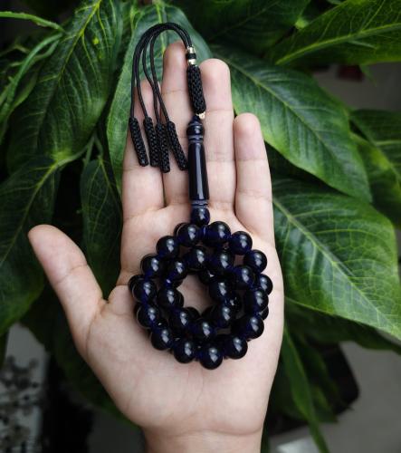 سبحة بكلايت حرباء كحلي اسود كركوشة