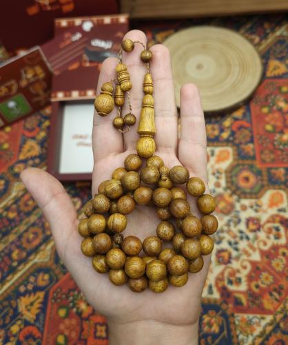 سبحة خشب شجره المون تمليكة