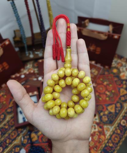 سبحة فاتوران ليموني معرق كركوشة