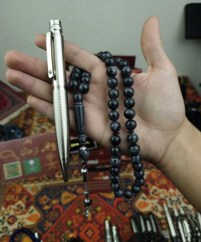 طقم قلم + سبحة بكلايت مجانا