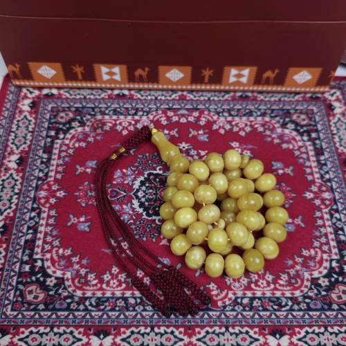 سبحة فاتوران ليموني معرق كركوشة