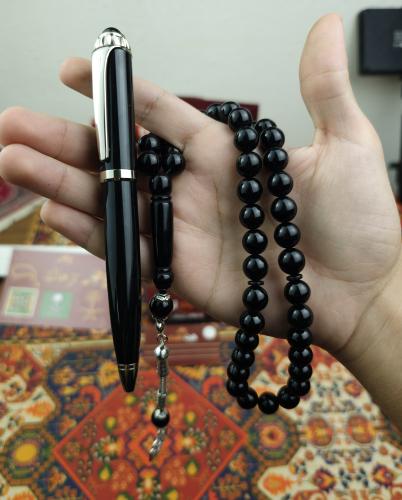 طقم قلم + سبحة بكلايت مجانا