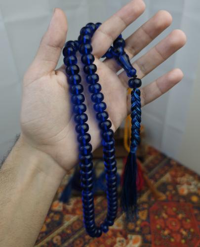 سبحة فاتوران كحلي شفاف كركوشة