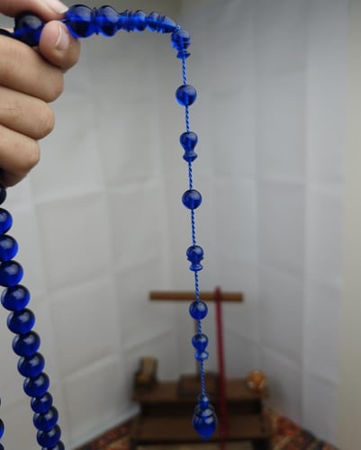 سبحة فاتوران كحلي حرباء تمليكة