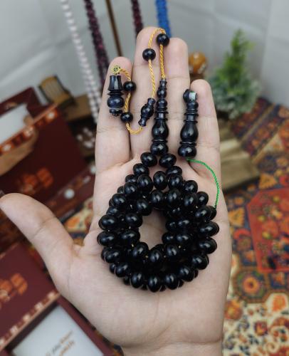 سبحة فاتوران اسود شفاف ذروي تمليكة