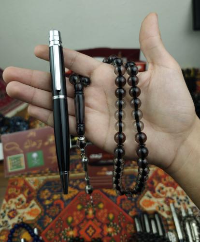 طقم قلم + سبحة بكلايت مجانا