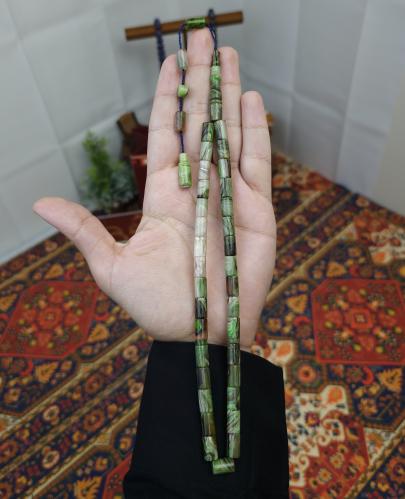 سبحة فاتوران اخضر مخلوط تمليكة