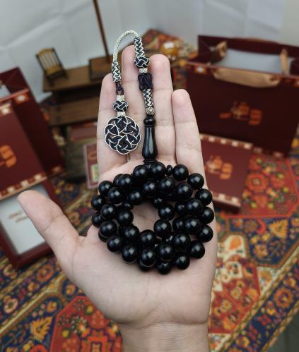 سبحة فاتوران اسود ملكي طربزونة نحاس