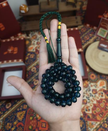 سبحة زعفران تركوازي حرباء كركوشة