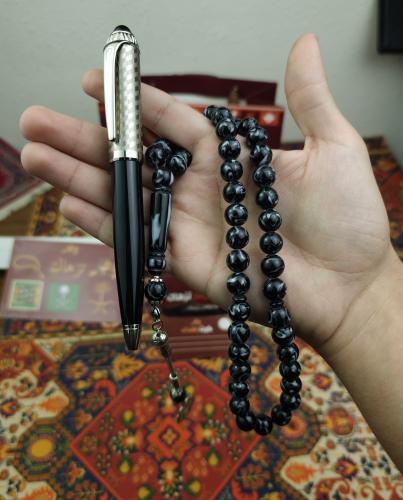 طقم قلم + سبحة بكلايت مجانا