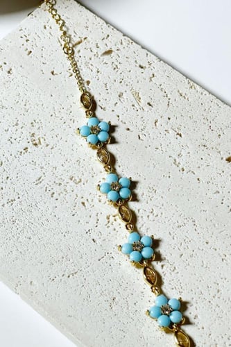 turquoise flowers