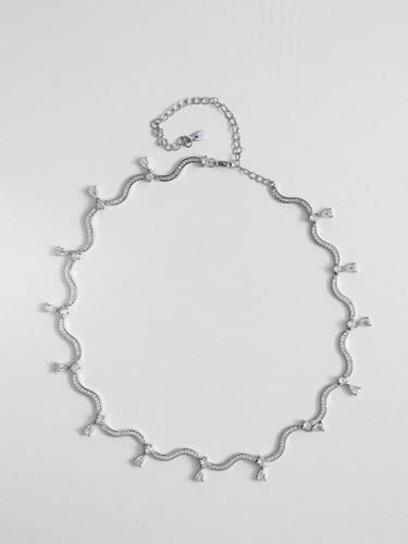 عقد امواج بالكرستال