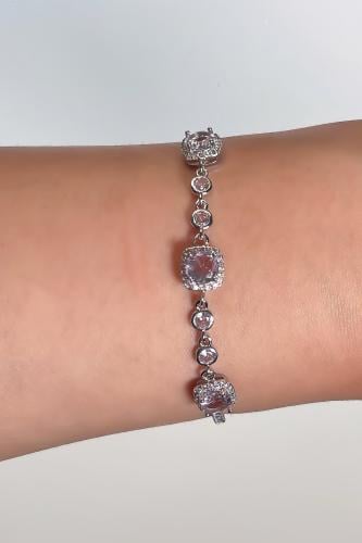 Pink Zircon Bracelet
