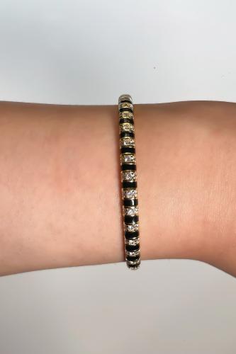 neon enamel - black