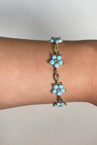 turquoise flowers