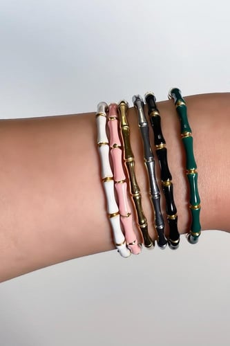 enamel bamboo - black