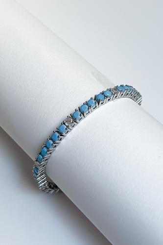 tennis bracelet - silver