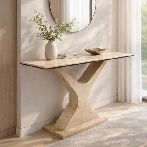 طاولة كونسول سيراميك فخمة - تناسب البيوت العصرية