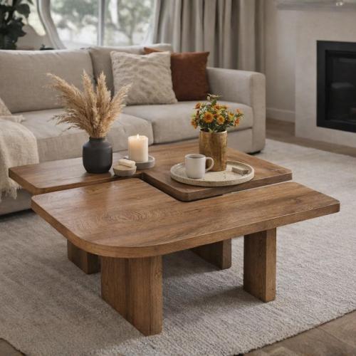 طقم طاولتين قهوة مودرن بتصميم أنيق