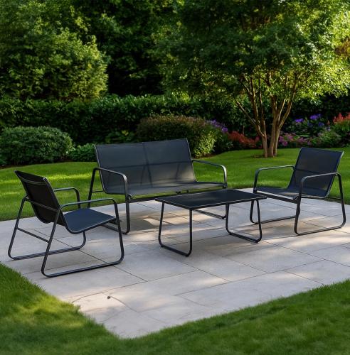 جلسة خارجية 4 قطع بتصميم مودرن و خامة متينة