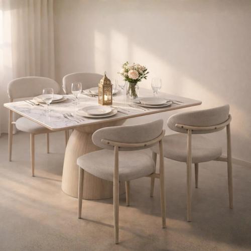 طاولة طعام سيراميك مودرن بتصميم فاخر