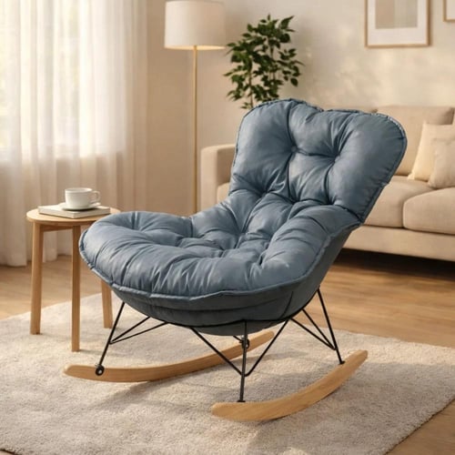 كرسي استرخاء هزاز فاخر بقماش ناعم | راحة وأناقة عص...