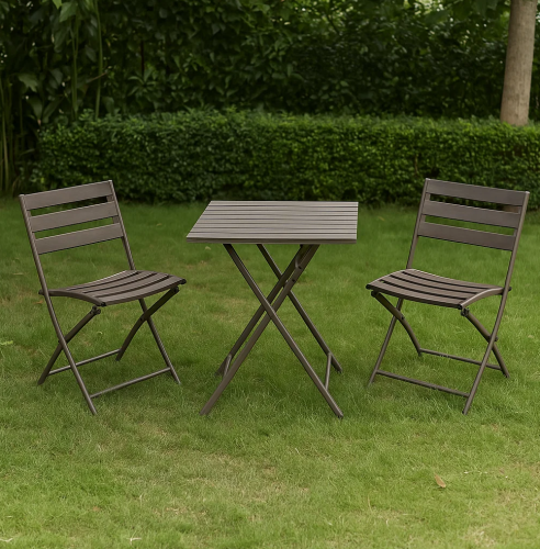 طاولة مع 2 كرسي مودرن للحدائق و المساحات الخارجية...