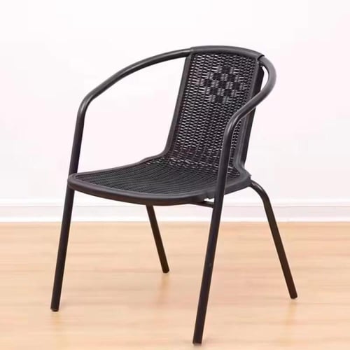 جلسة خارجية طاوله زجاجيه دائريه 4 كراسي بلاستكيه ا...