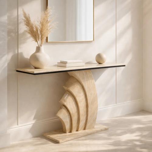 طاولة كونسول سيراميك عصرية - مثالية للمداخل والصال...