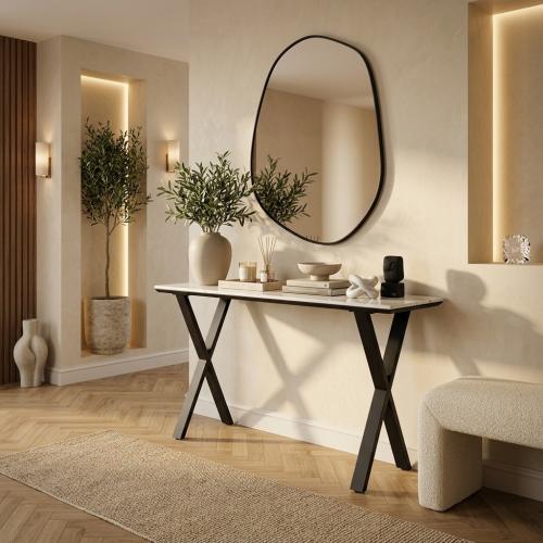 مدخل مودرن بسطح سيراميك 120 سم - تصميم يناسب المسا...