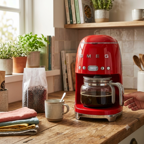 ماكينة تحضير القهوة ترشيح بالتنقيط SMEG نمط الخمسي...