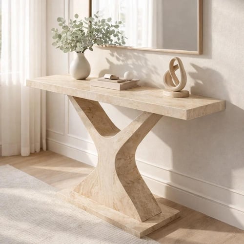 طاولة كونسول خشب -تضيف لمسة أناقة و تناسب الديكورا...