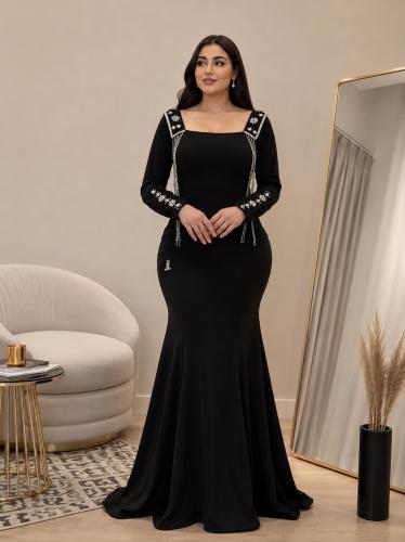 Silver shimmer stretch crepe