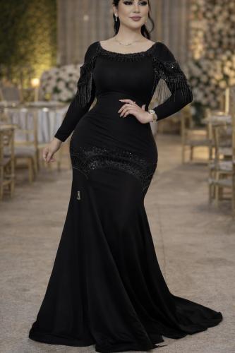 فستان استرتش اسود