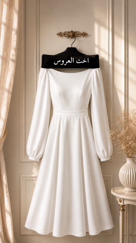 علاق فستان مستطيل لون اسود