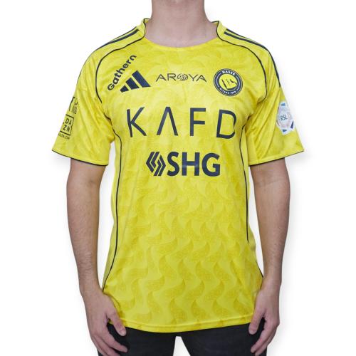 تيشيرت النصر الأساسي الجديد 2026 لون اصفر