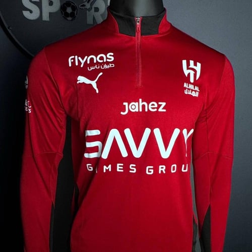 سويتر تمارين الهلال الجديد 2026 لون أحمر