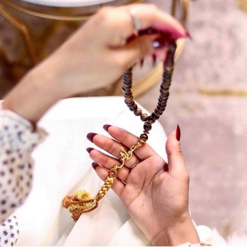 سبحة عدد 33 نسائية مخصصة بالاسم