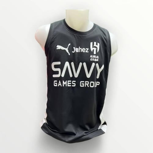 طقم تدريب الهلال الجديد لون اسود