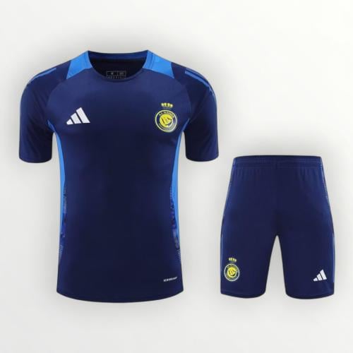 طقم تمارين النصر الجديد نص كم لون كحلي